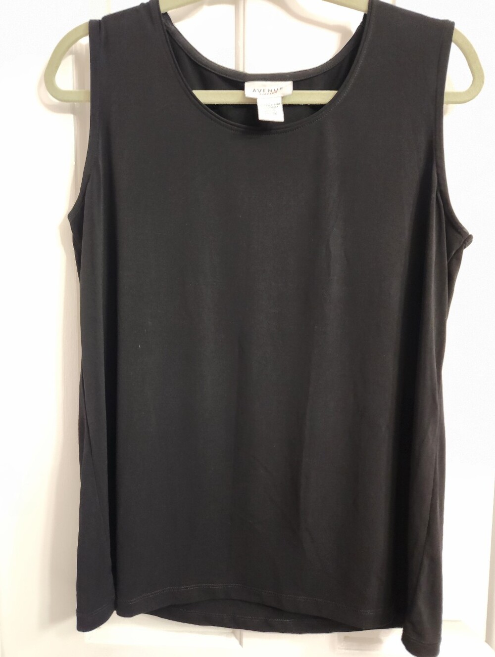 Avenue Black Scoop Neck Tank Top